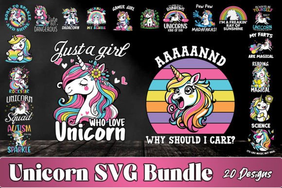 Download Unicorn SVG Bundle - Unicorn Collection