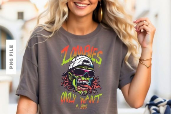 Download Zombies Only Want a Hug T-shirt Design - Zombies Collection