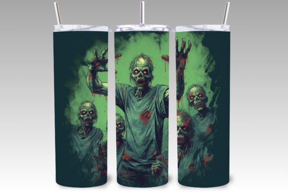 Download Scary Zombies Halloween Tumbler Wrap - Zombies Collection