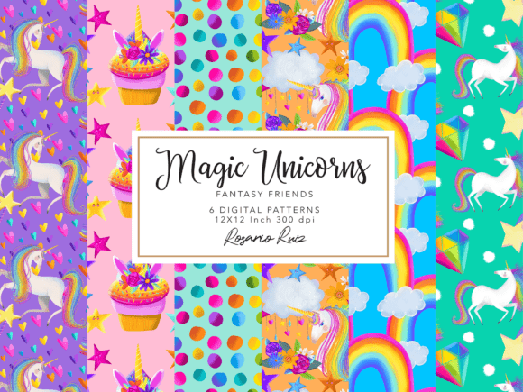 Download Unicorn Digital Paper, Pattern Unicorn - Unicorn Collection