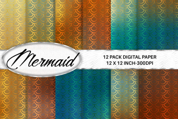 Download Mermaid Scales Digital Paper Background - Mermaid scales digital paper Collection