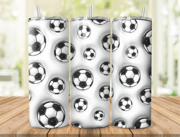 Download Soccer Ball Pattern Tumbler Wrap - Wrap Collection