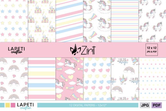 Download Unicorn Digital Paper Pack - Unicorn Collection