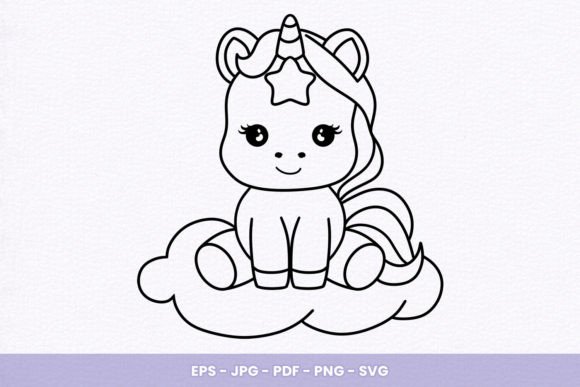 Download Kawaii Unicorn Coloring Page - Unicorn Collection
