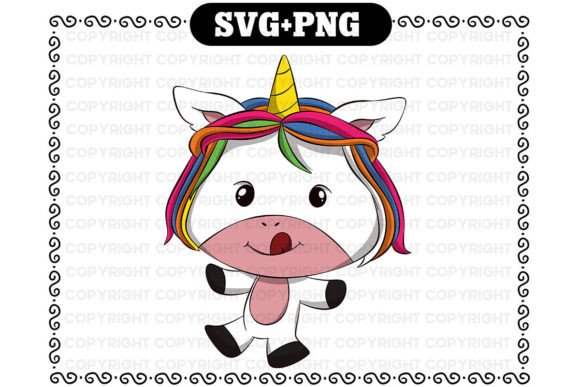 Download Cute Kawaii Unicorn Svg and Png - Unicorn Collection