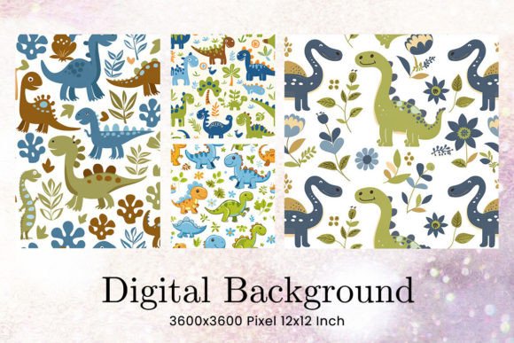 Download Dinosaur Pattern Background Wallpaper - Wallpaper Collection