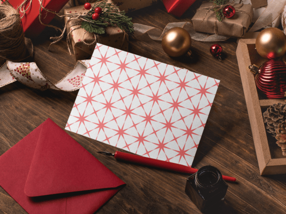Download Xmas Atomic Stars Wrapping Paper - Wrap Collection