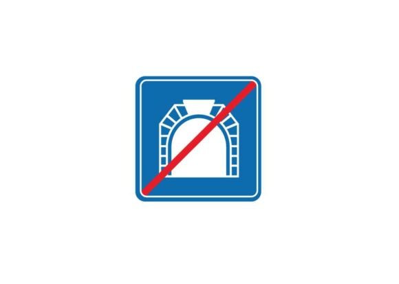 Download End Tunnel Traffic Road Sign - Premium Resources