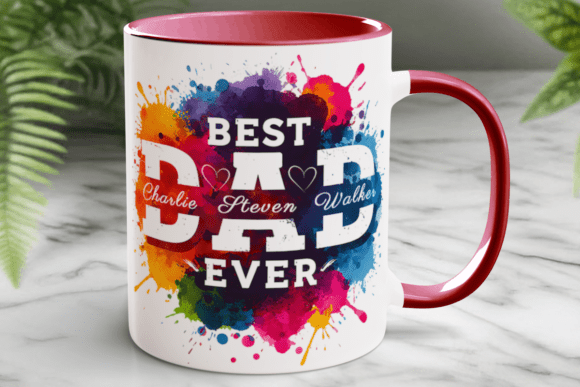 Download Fathers Day Dad Mug Wrap Personalize Png - Wrap Collection