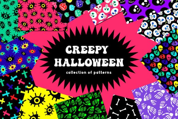 Download Halloween Patterns Bundle|skull Patterns - Skull patterns Collection
