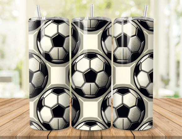 Download Soccer Ball Pattern Tumbler Wrap - Wrap Collection