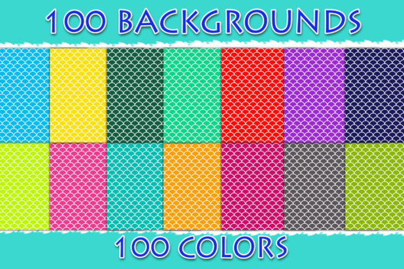 Download 100 Mermaid Scales Digital Paper - Premium Bundle
